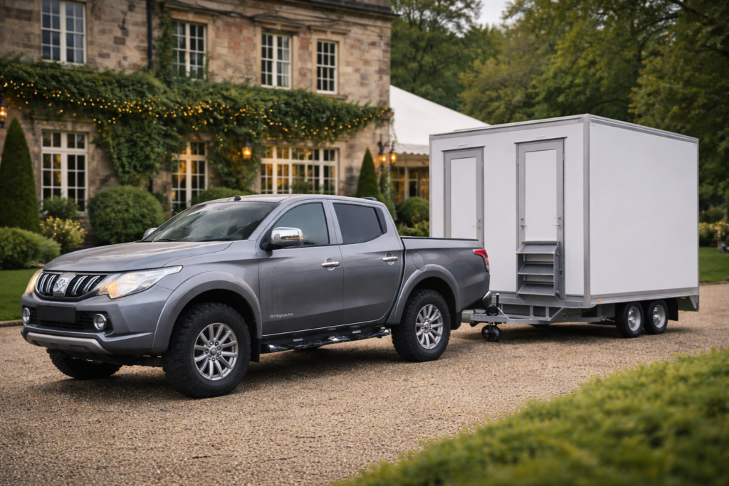 Luxury portable toilet hire units for events in London